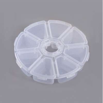 Nail Supplies Nail Art Glitter Storage Box Plastic Space Saver Jar BX006-1 Clear Bead Storage Box