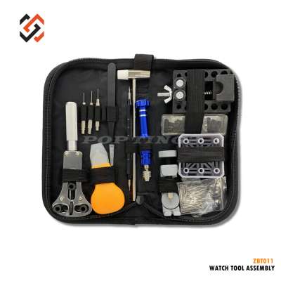 PopTings Tools Kit Professional Watch Repairing Tools ZBT011 High Quality Multi-function Nylon Bag Watch Repair Tool Kit