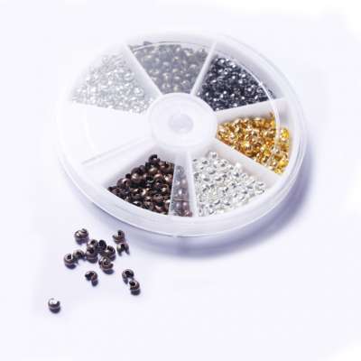 6 Grid Rotating Box Nail Art Glitter Storage Box PP Bead Packing BX004-1 Nail Accessories Patch Storage Box