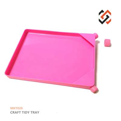 Jewelry Tools Pink color Gem Sorting Trays Craft Tidy Tray MKT028 Plastic Funnel Display Tray