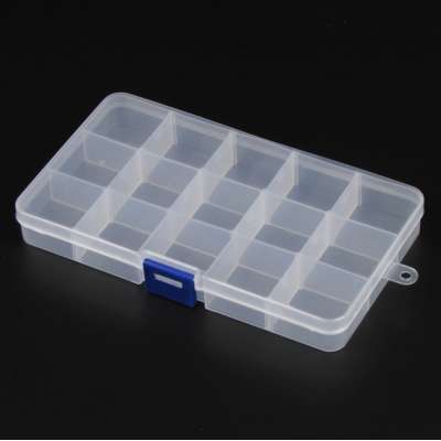 Nail Packaging Box Bead Storage Box BX021-1 PP Bead Organizer press on nail packaging Grids storage Box