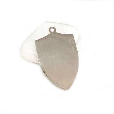 PopTings Custom Dog Tag DT1006 Shield Shape Stainless Steel Dog Pet ID Tag