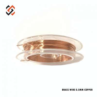 Wholesale High Quality Colored Brass Craft Wire 0.5mm  Beading Wire in Copper